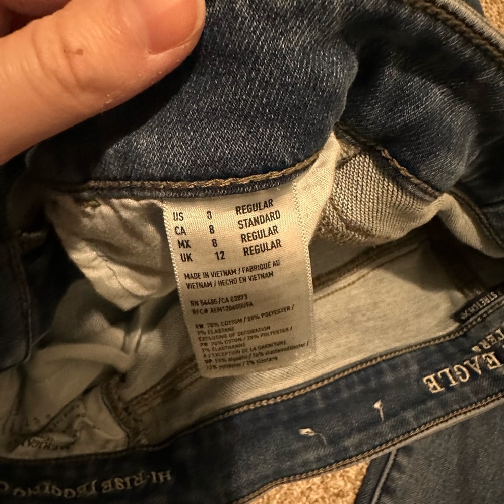 American Eagle Outfitters Dark Blue Skinny Jeans - Picture 5 of 6